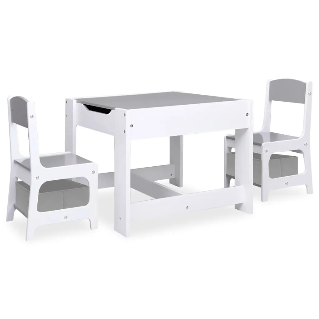 SYFAX™ Set Tavolo e 2 Sedie Bianco - Crea Ricordi nella Tua Cameretta