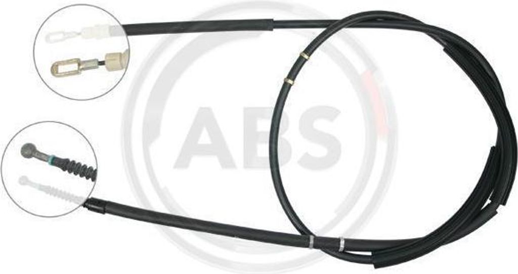 A.B.S. K18618 Seilzug, Handbremse OE 8E0609722AF kompatibel mit A4 8E, A4 8H, Exeo