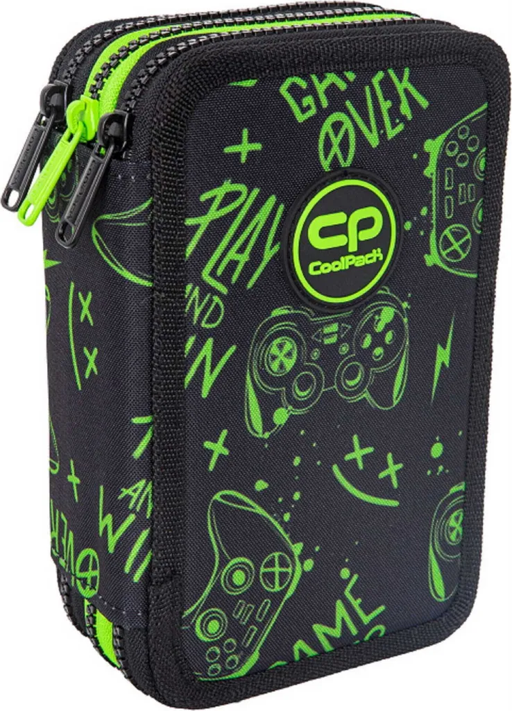 Trousse 3 poches garnie Coolpack Game Night - Stop aux stylos perdus