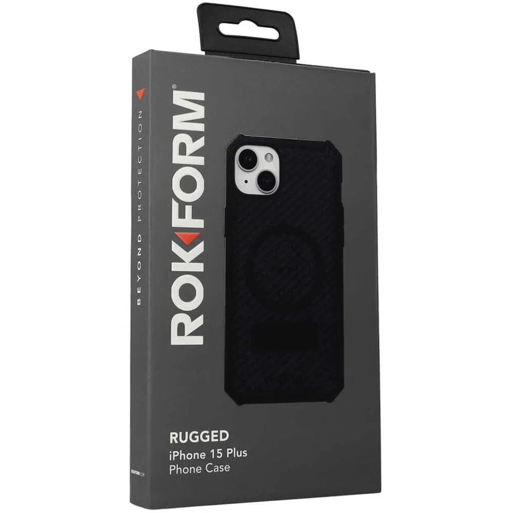 Coque iPhone 15 Plus Rokform Rugged avec Aimant Intégré - Noir Mat - 8