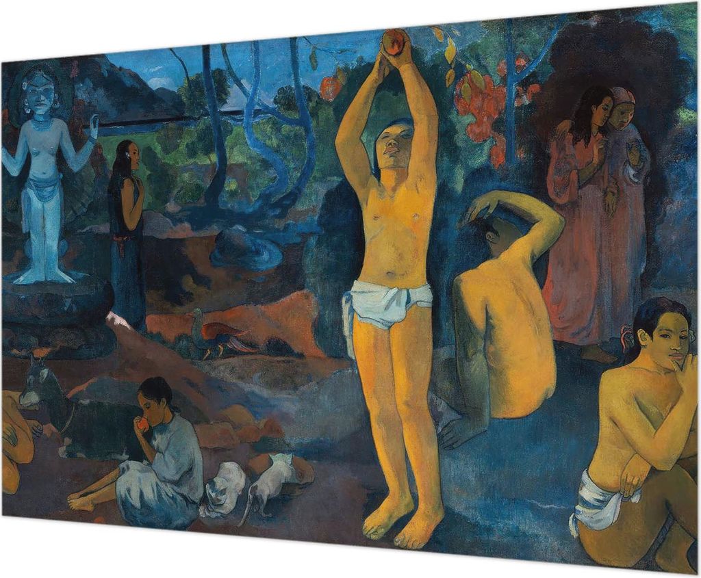 Wandtapete - Dekorative Tapete für Wohnzimmer - Tapetenfolie für Wanddekoration - 208x146 cm - Tropische Harmonie