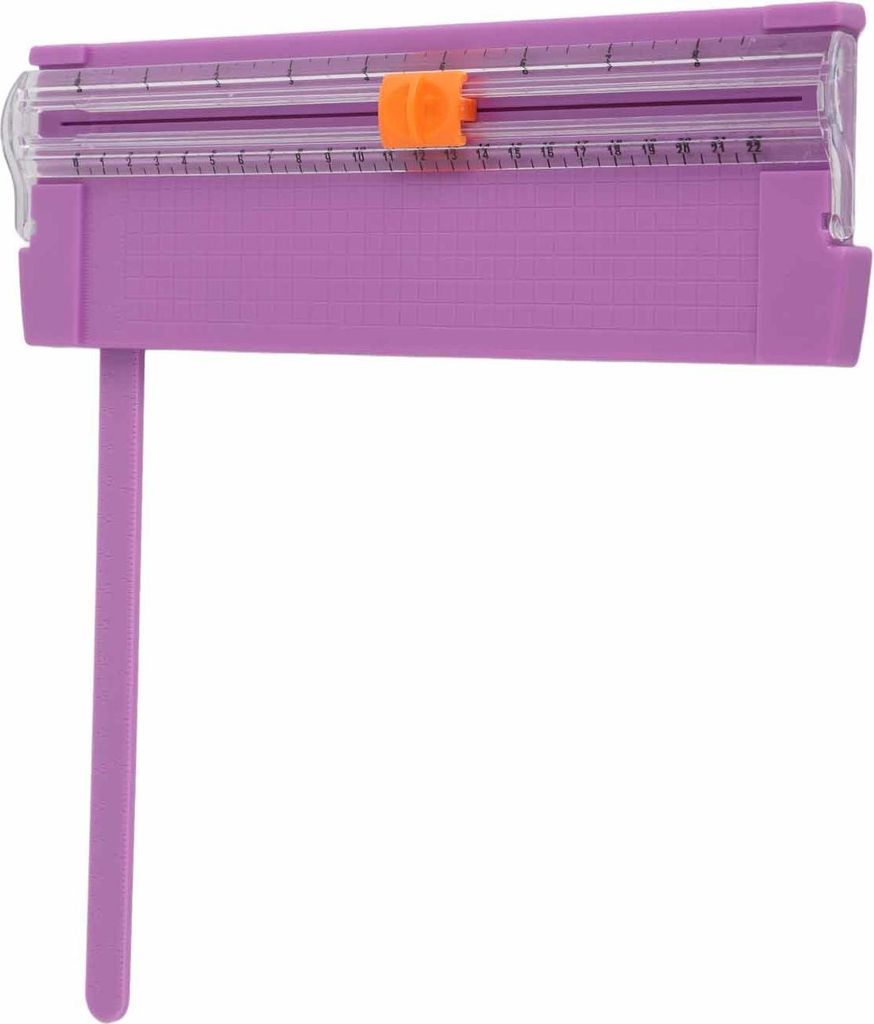 Kleiner Papierschneider, leicht, tragbar, faltbar, Mini-Schneidebrett, A4-Trimmer für Studenten, Dunkelviolett