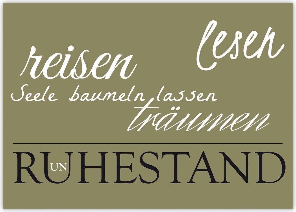 4x Elegante zum (Un) Ruhestand für Mann oder Frau Produktbild 