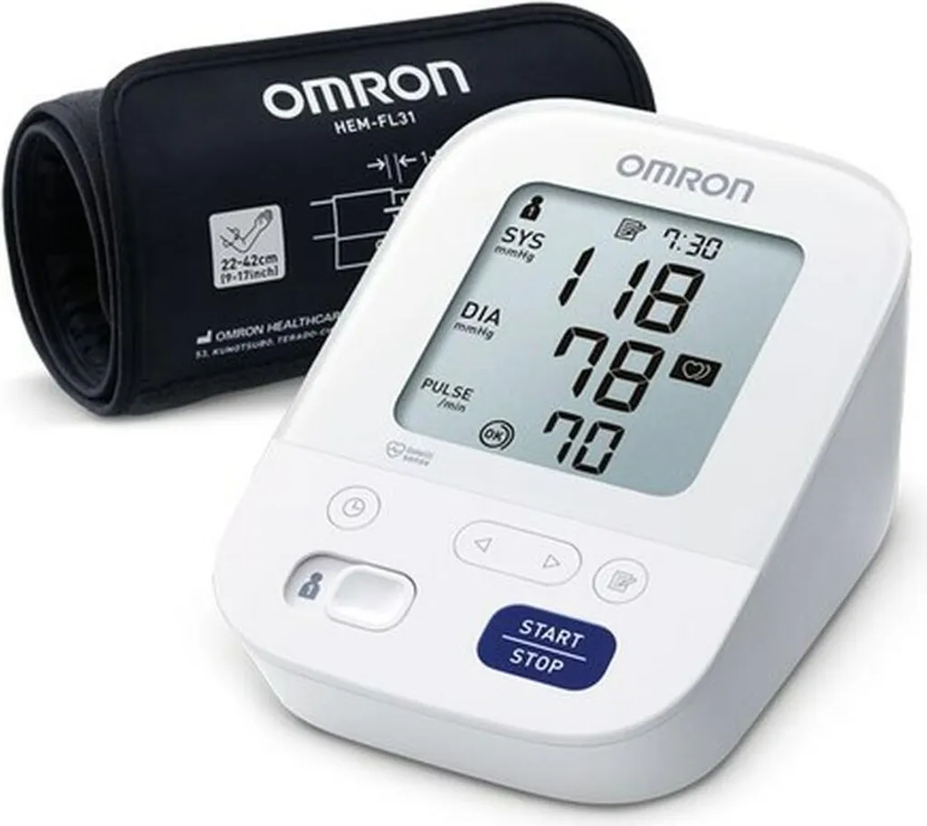 Omron M3 Comfort HEM-7155-E Tensiomètre Bras avec Brassard Intelli Wrap