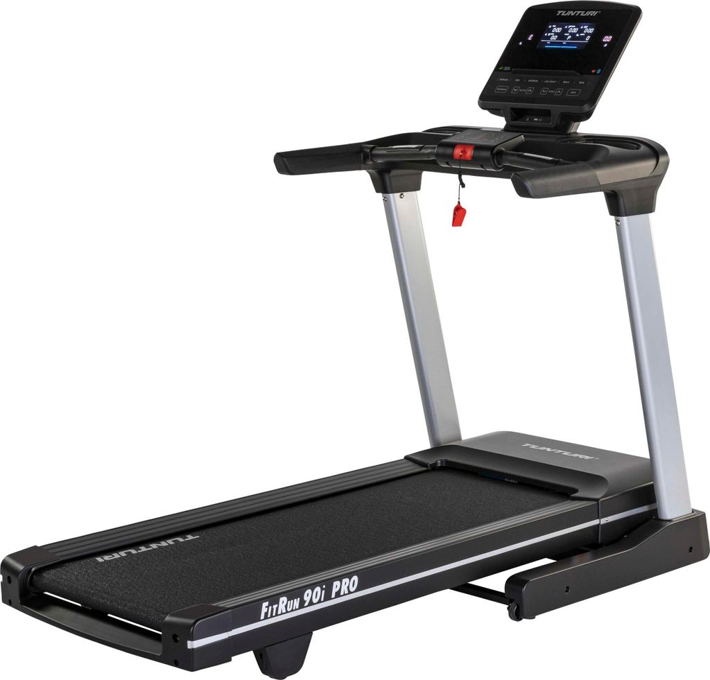 Tunturi Fitrun 90I Klappbares Laufband - Laufband mit 16 Trainingsprogrammen - 20 Neigungsstufen - LCD-Monitor - 0,8 - 20,0 km/h
