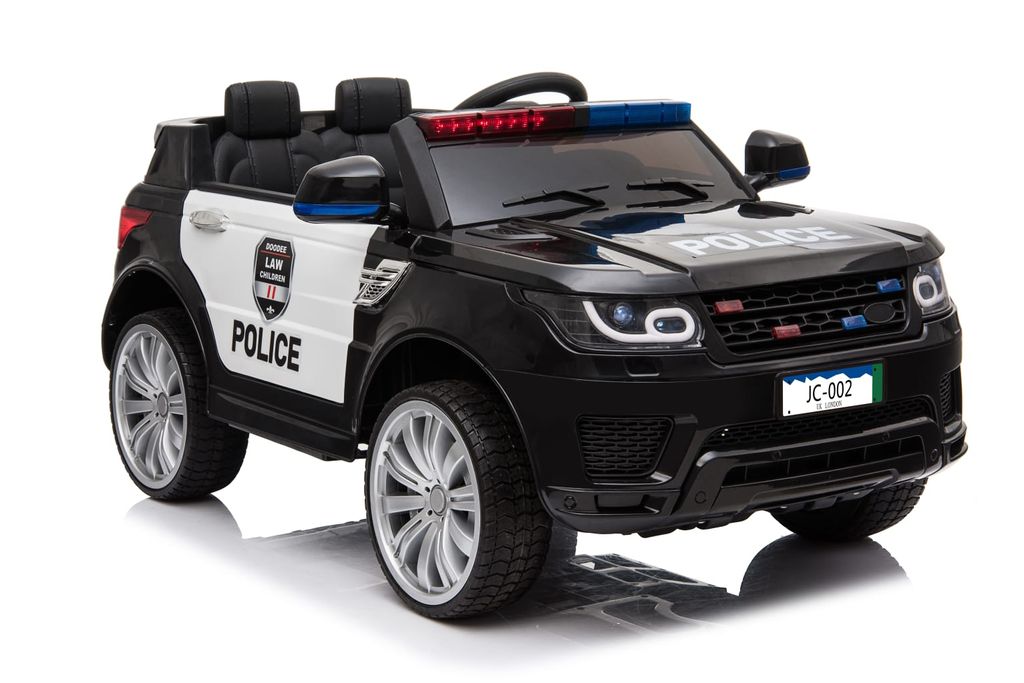 Kinder Auto Elektrofahrzeug Police Jeep Geländewagen 2x Motor SUV MP3 Rot 