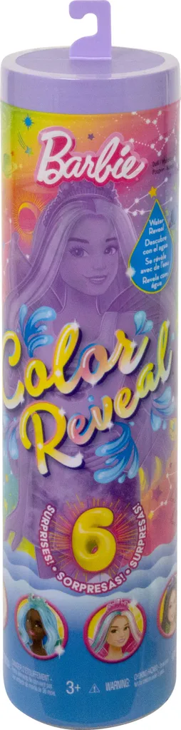 Cadeau enfant Barbie Color Reveal Galaxy pour jouer et créer des styles