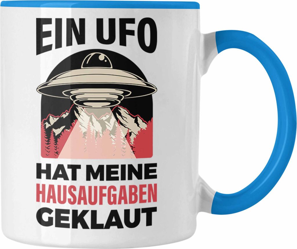 Trendation - Lustige Tasse mit Spruch Jungs Jungen Schüler Homeschooling Tassen mit Sprüchen (Blau)