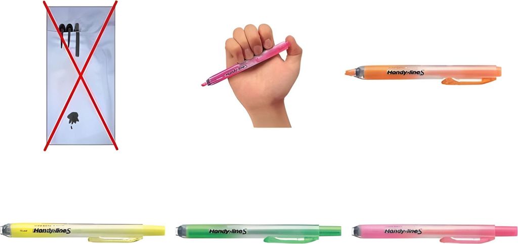 Surligneur Pentel Handy-lineS SXS15, orange Image du produit 