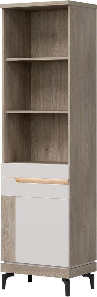 Aston An0R Regal 55X197X39 Cm Bücherregal Links Eiche Cremona/Kaschmir