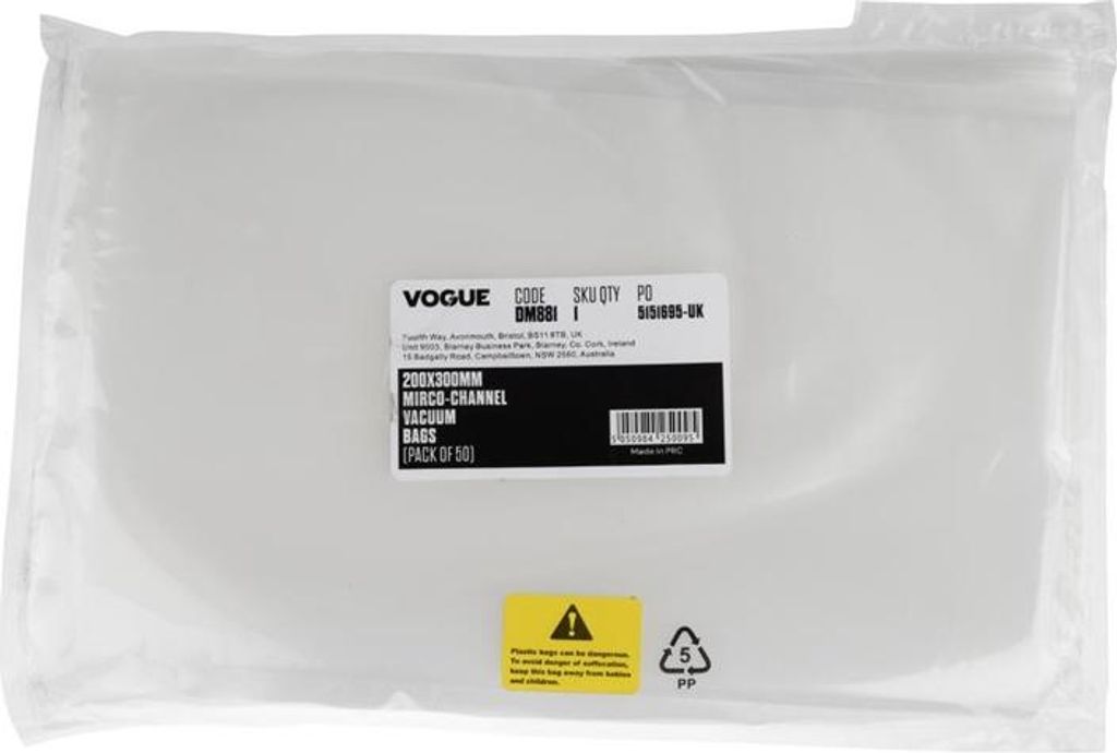 Vogue Vakuumierbeutel 20 x 30cm geprägt (50 Stück)
