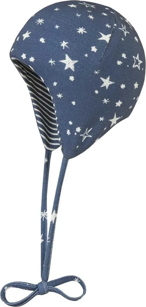 Döll Kids: Cappello Reversibile Blu in Misto Cotone di Lusso