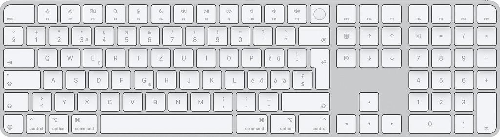 Apple Magic Tastatur Universal USB + Bluetooth QWERTZ Produktbild 