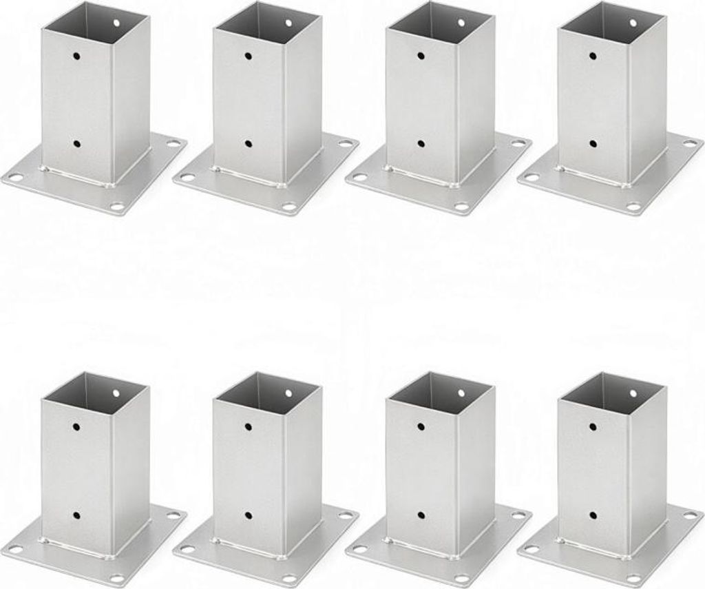 Faziango Aufschraubhülse 80x80 mm Pfostenträger, 8er Set Produktbild 