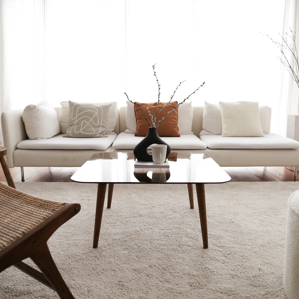 Table Basse Industrielle Bronze et Bois Smart Skye Decor Robuste 80x80 - 3