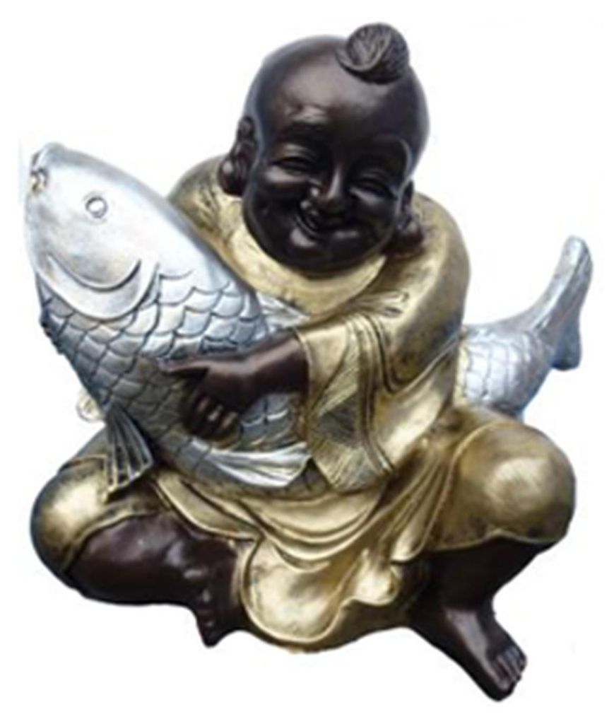 Deko Figur Statue Skulptur 33 cm Figuren Statuen Skulpturen Buddha China (B42)