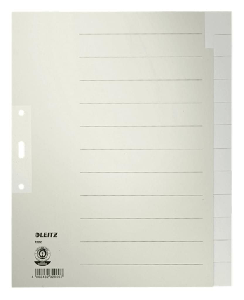 LEITZ Tauenpapier Register blanko A4 Überbreite 12-teilig Produktbild 