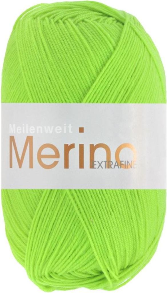 Lana Grossa - Meilenweit 100g Merino Extrafine uni 2449 maigrün