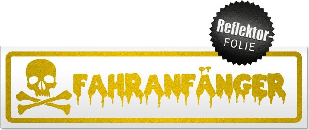 Fahranfänger Totenkopf Magnetschild Schild magnetisch