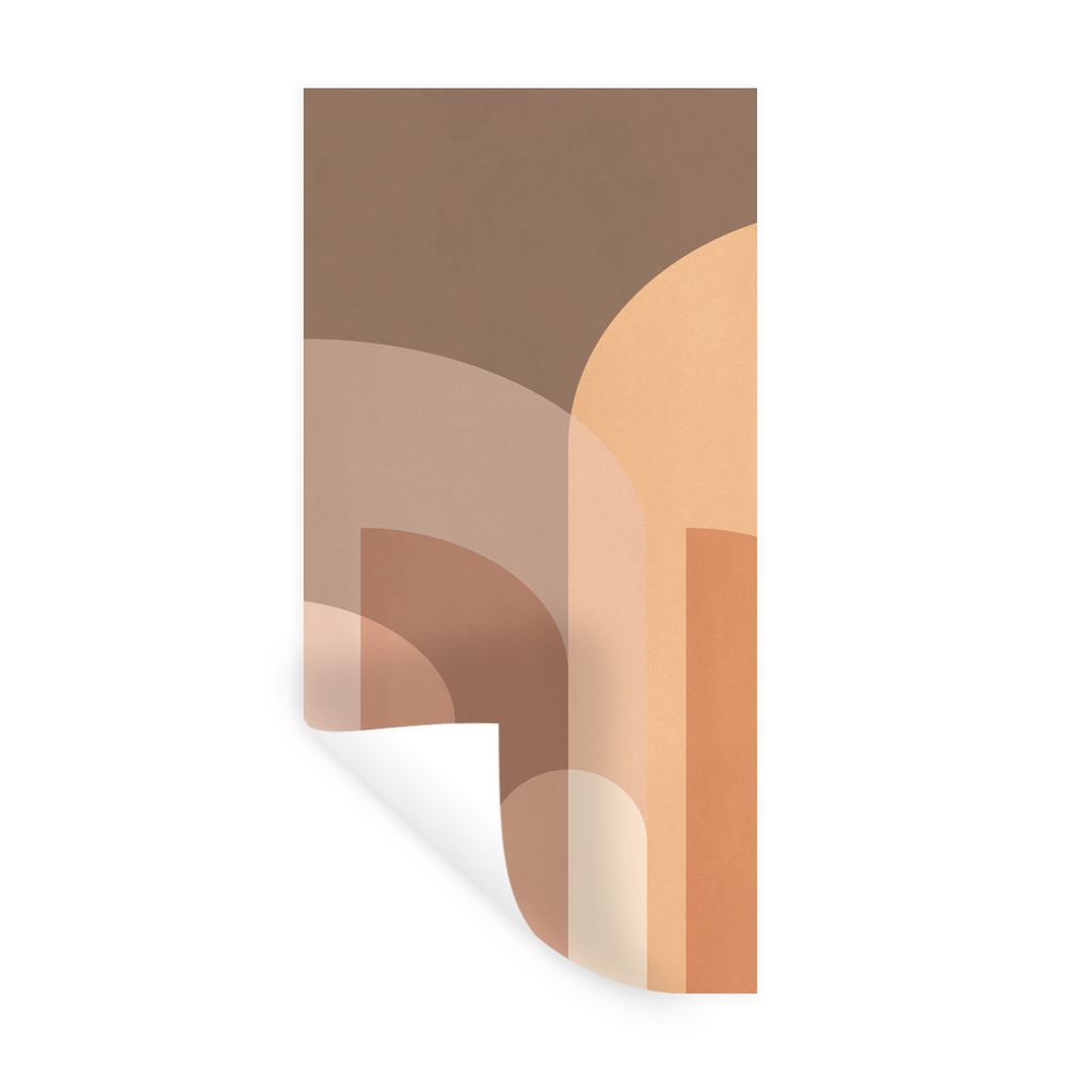 MuchoWow Wandtattoo Wandsticker Wandaufkleber Abstrakt - Pastell - Kunst 20x40 cm Selbstklebend und Repositionierbar - Selbstklebend - Fototapeten