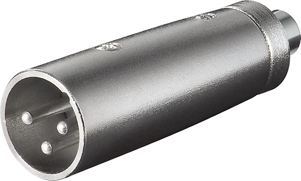 XLR Adapter, Cinch Buchse > XLR Stecker 3Pin Produktbild 