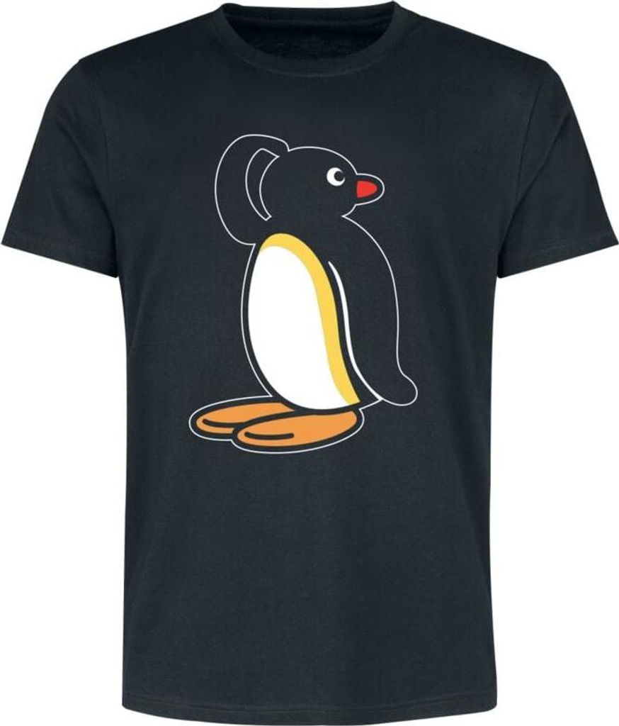 Pingu T-Shirt Herren Retro - Hmmmhh? schwarz L Produktbild 