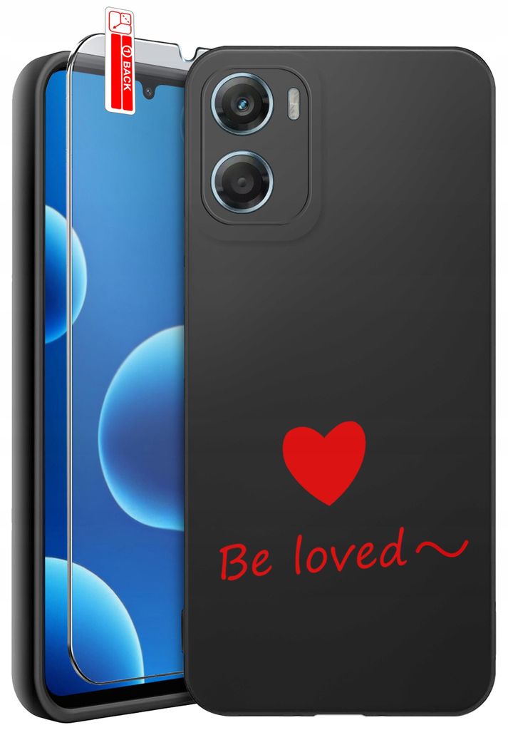 Hülle für Motorola G06 | G06 Power-Designs | Mattes Silikon-Case + 9H-Glas