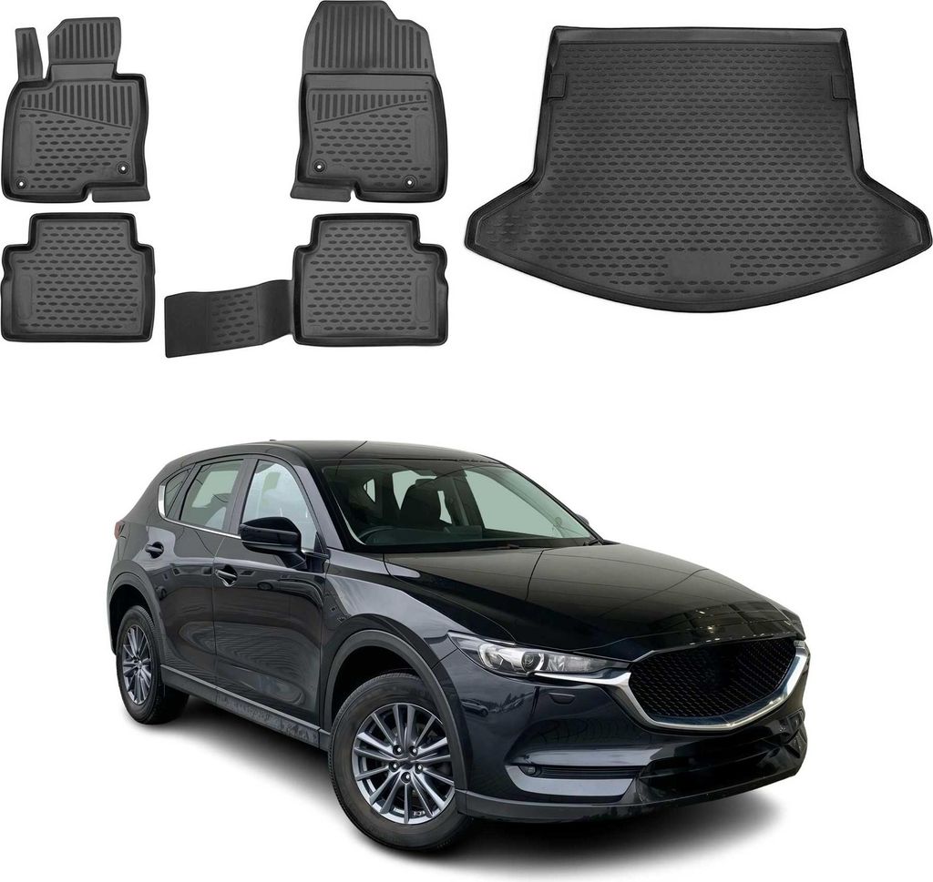 Fußmatten & Kofferraumwanne Set für Mazda CX-5 2017-2021 Produktbild 