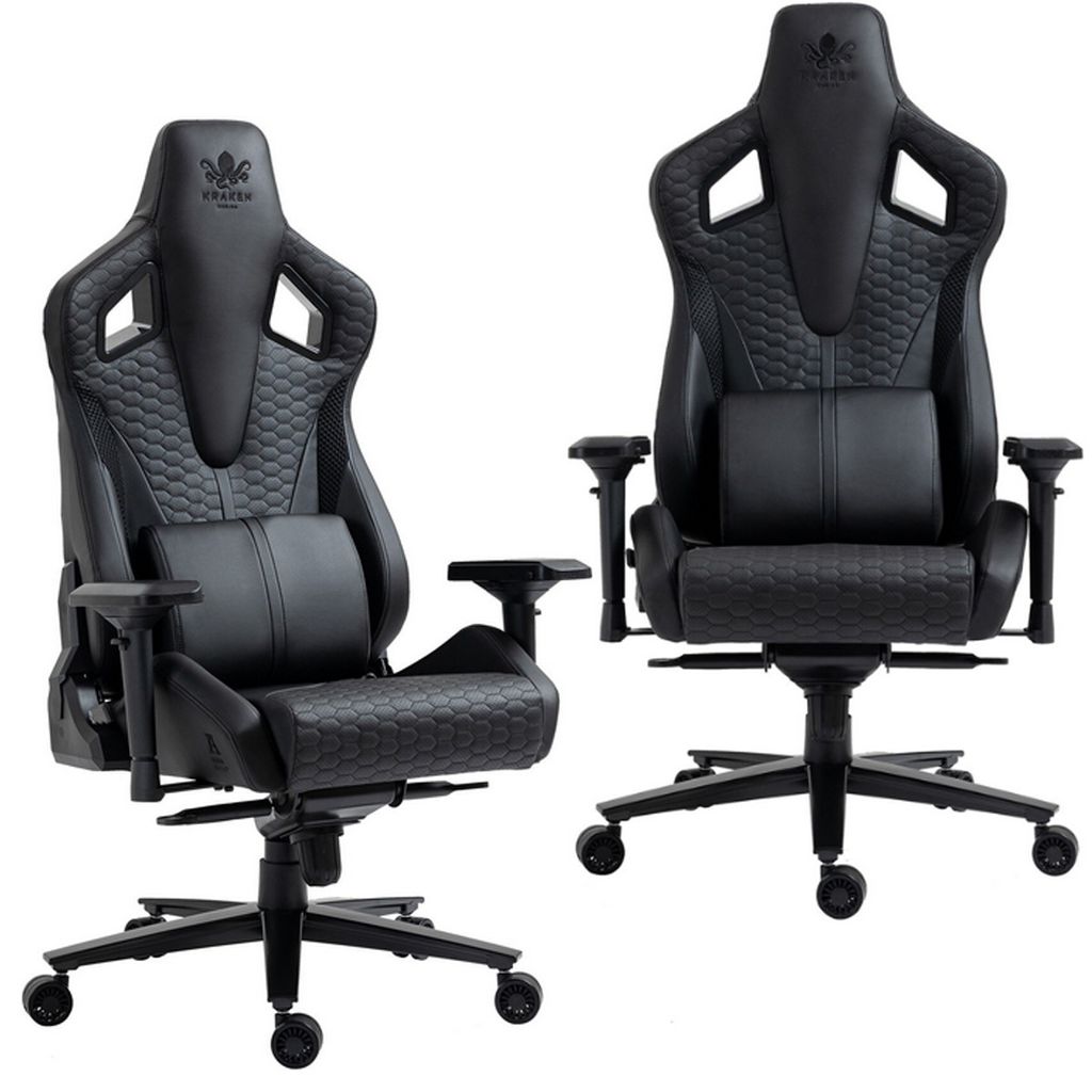 Gamer-Stuhl KRAKEN APOLLO Drehstuhl Büroarbeitsstuhl Schreibtischstuhl Schwarz