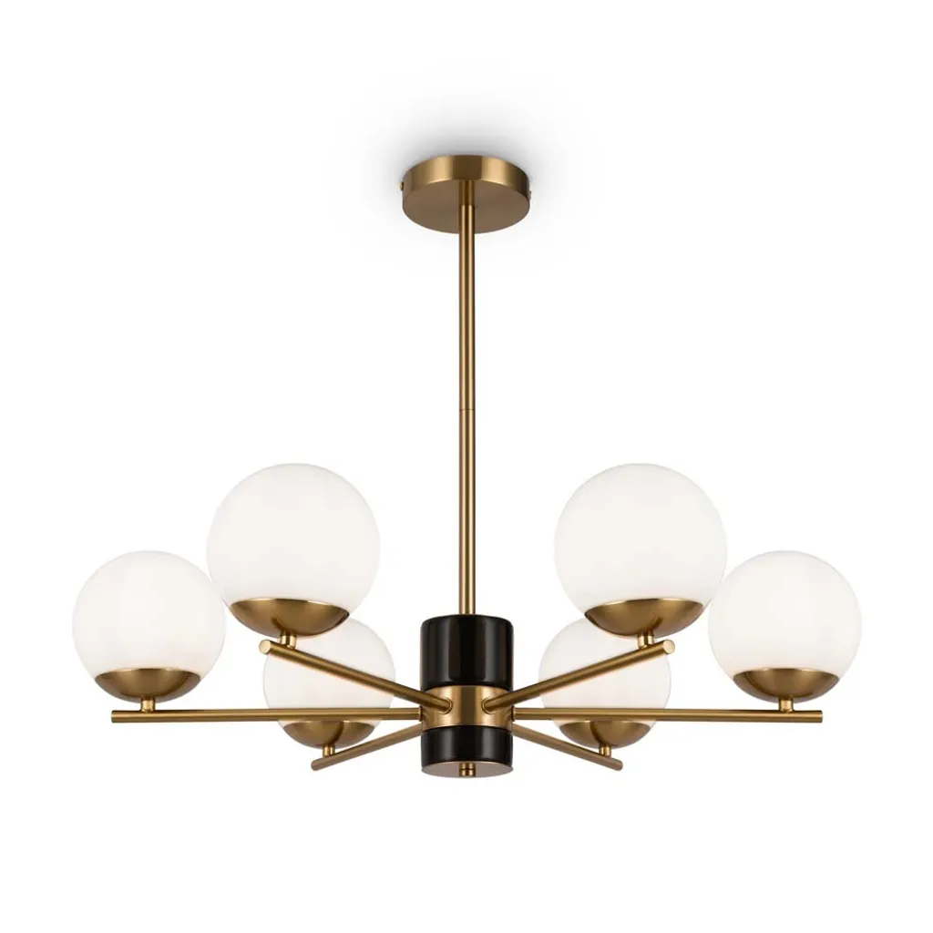 Suspension lumineuse 8 flammes laiton D 67 cm - Éclairage puissant et chic
