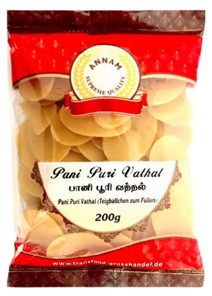 Annam Pani Puri Vathal 200 g – chrupiąca baza do Zdjęcie produktu 