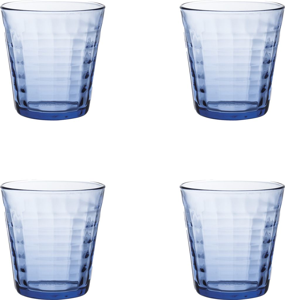 Duralex Prisme Marine Tumbler Blau 9 oz/270 ml – 4 Stück | Produktbild 