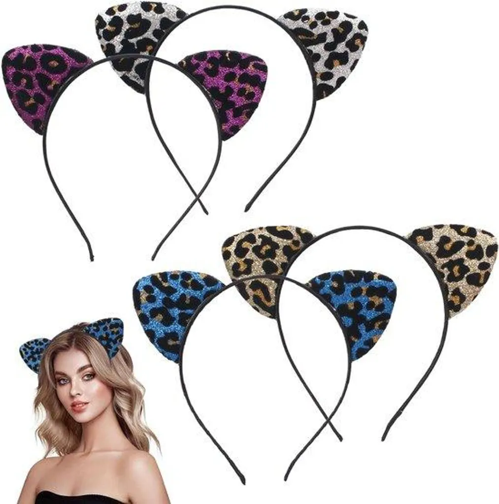 Casque Leopard avec arceau réglable pour adultes et enfants - Style Fun