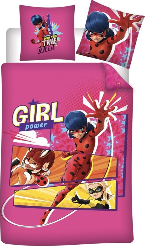 Miraculous Ladybug Queen Bee Mikrofaser Kinderbettwäsche Set 135/140x200 63x63