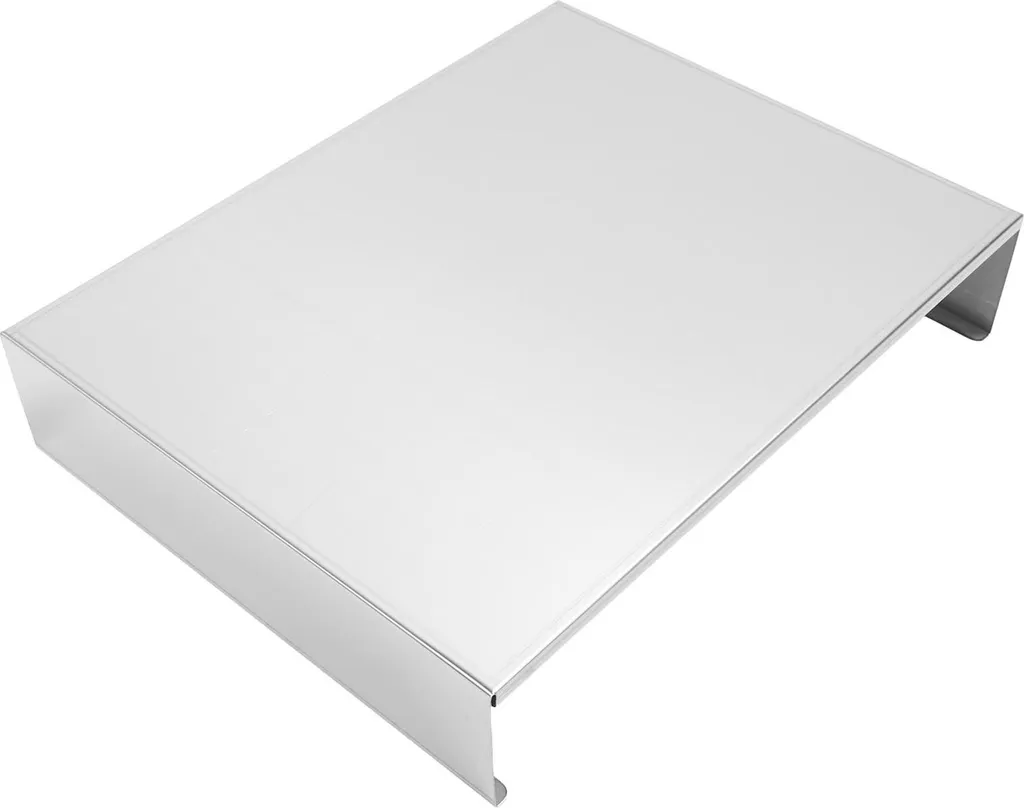 Protège-plaque de cuisson inox 30x40x7 cm - Support robuste de cuisine - 4
