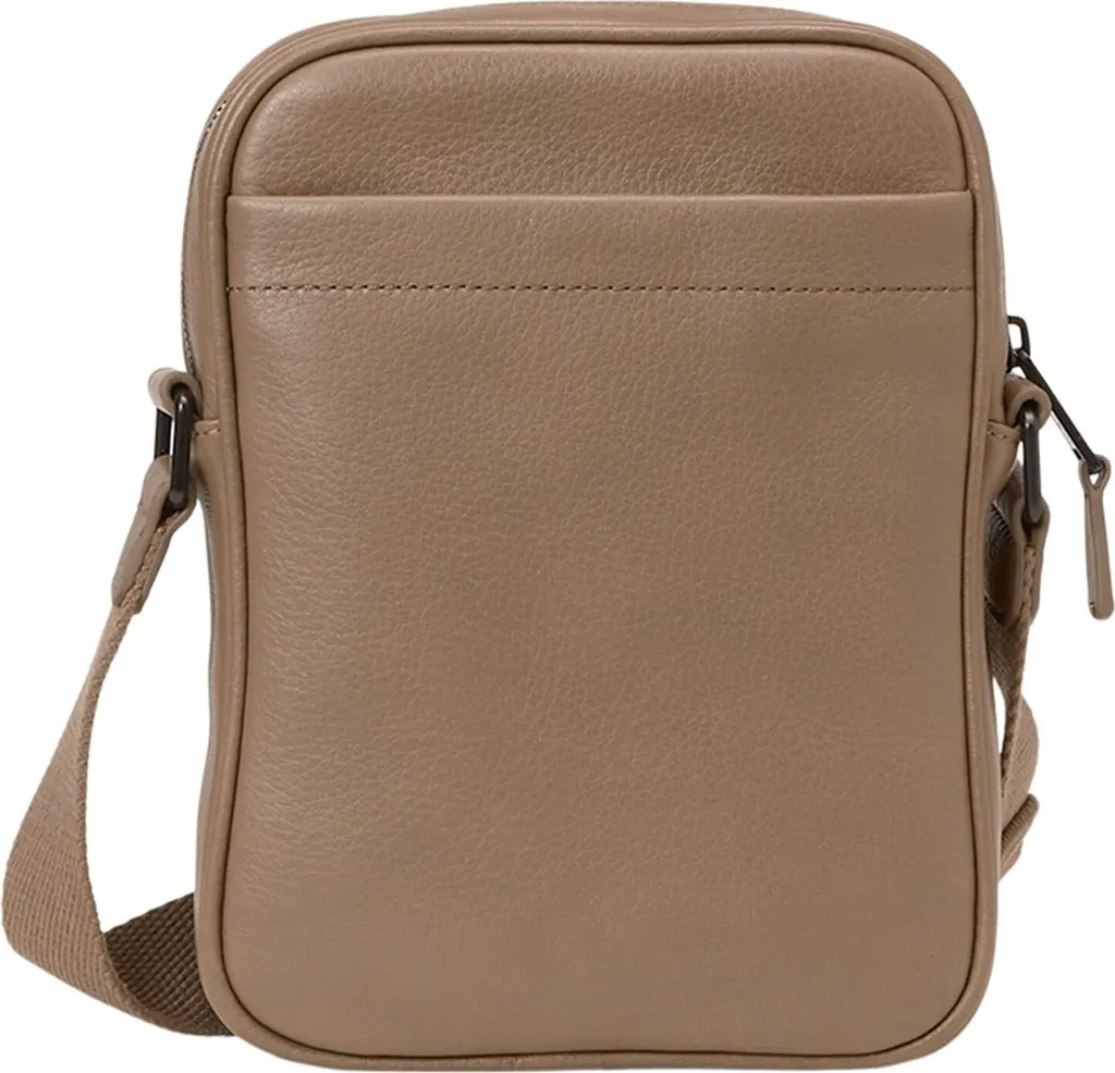Sac Lukki Marc O'Polo en cuir grainé avec bandoulière réglable taupe