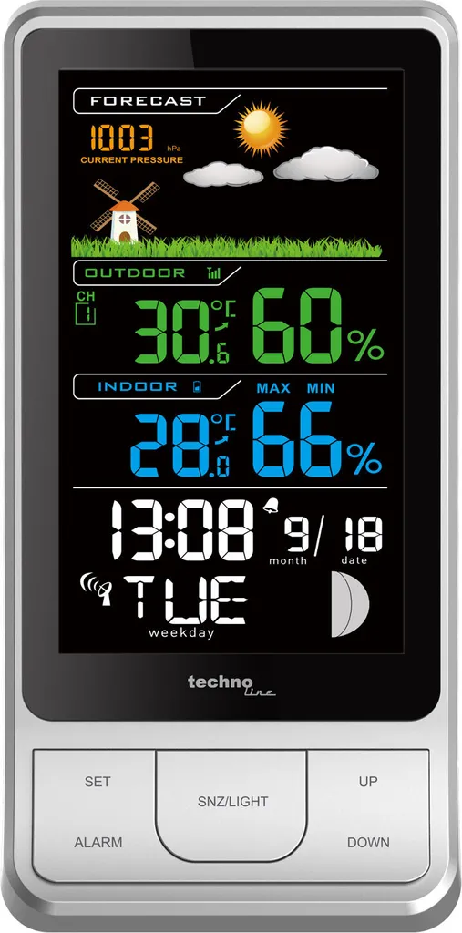 Technoline WS6441 - Station météo pour éviter l'humidité et le retard