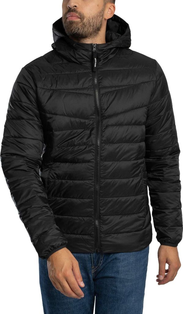 Jack & Jones West Light Pufferjacke, Schwarz XL