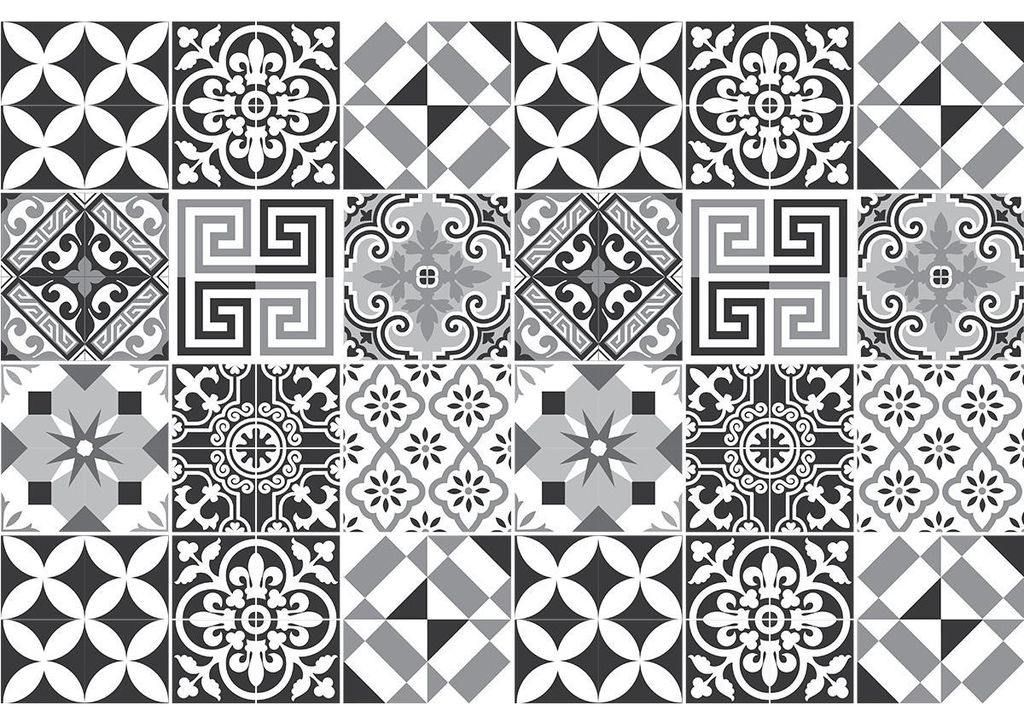 Möbeldekor-Aufkleber – Selbstklebende Aufkleber für Küche und Wohnzimmer – 24 Lucianito Möbelfliesen-Aufkleber – 24 Aufkleber 15 x 15 cm