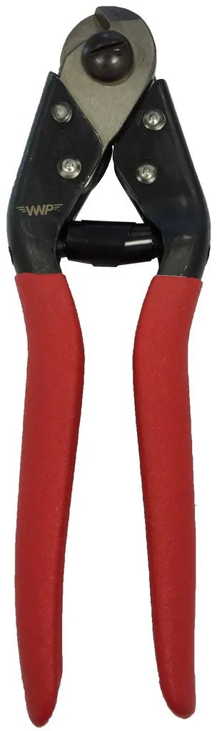 Coupe-câbles VWP ultra résistant noir et rouge pour atelier vélo