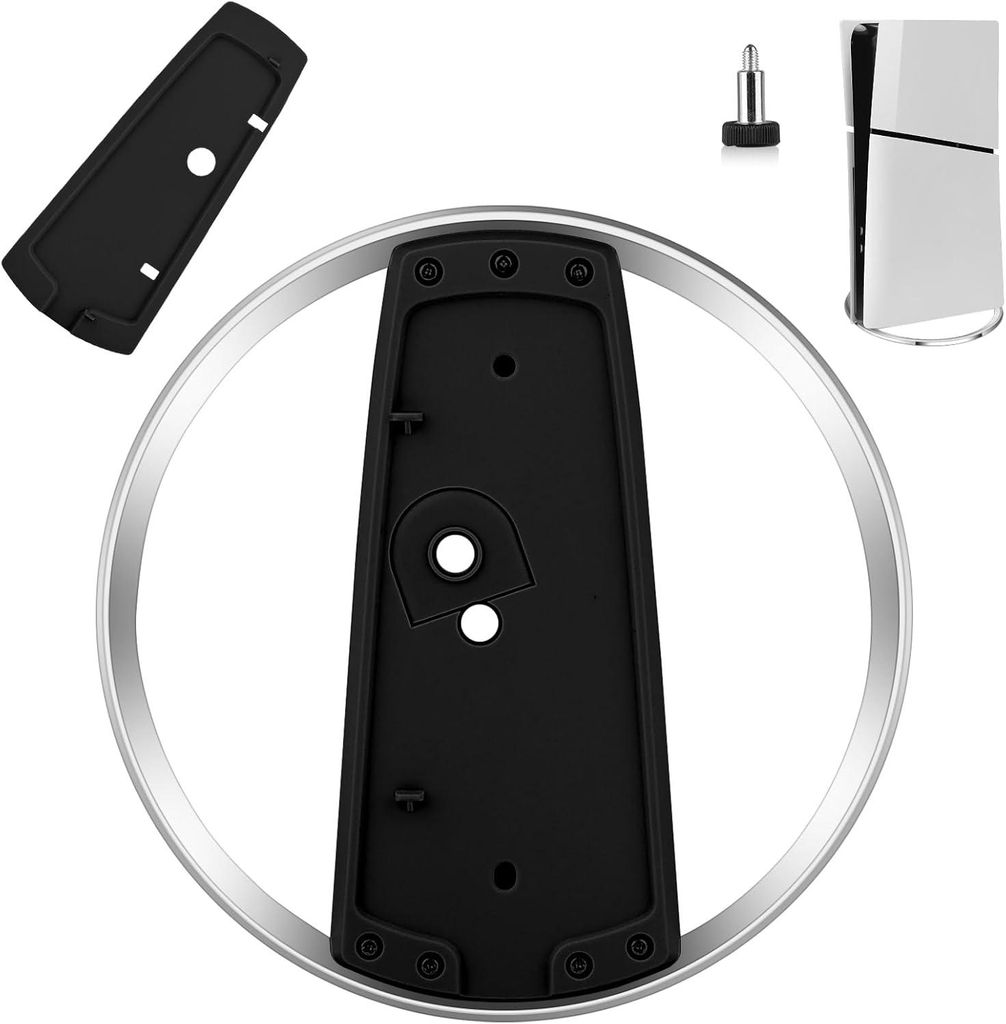 2 Konsole Standfuss, Vertikale Ständer für PS5 and PS5 Pro Accessories Digital Edition Slim Standfuß Ständer Liegend PlayStation 5 Konsole Disc...