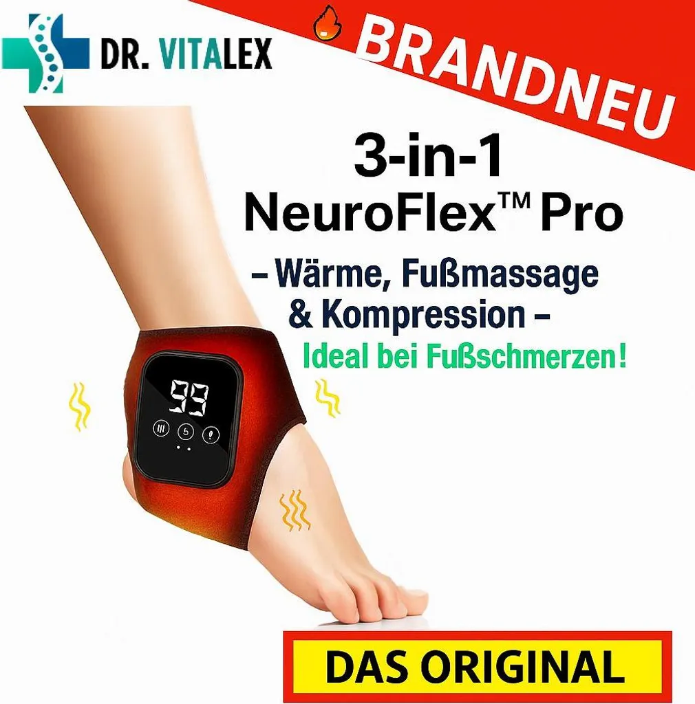 Masseur Pieds NeuroFlex™ Pro Fonction Chaleur et Compression Intensive