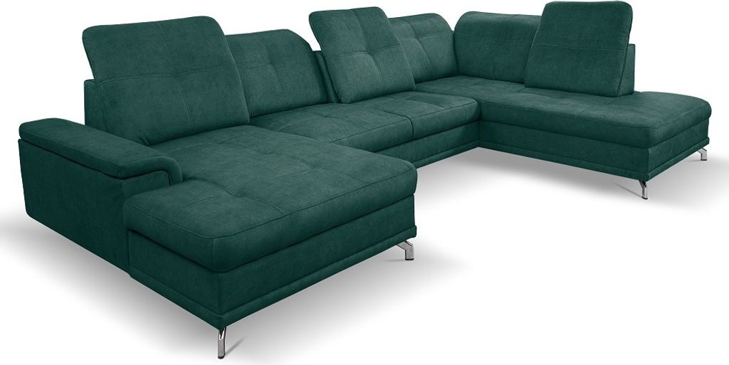 FurMeb24 - Ecksofa FOX U - LINKE SEITE , Sofa mit Bettk€sten und Schlaffunktion - VENA 04