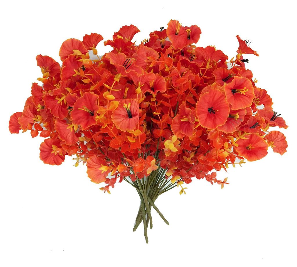 Künstliche Herbstblume, 7-armig, realistische künstliche Plastikblume, Tischdekoration für Zuhause, Büro, Hochzeit, Party, drinnen und draußen...