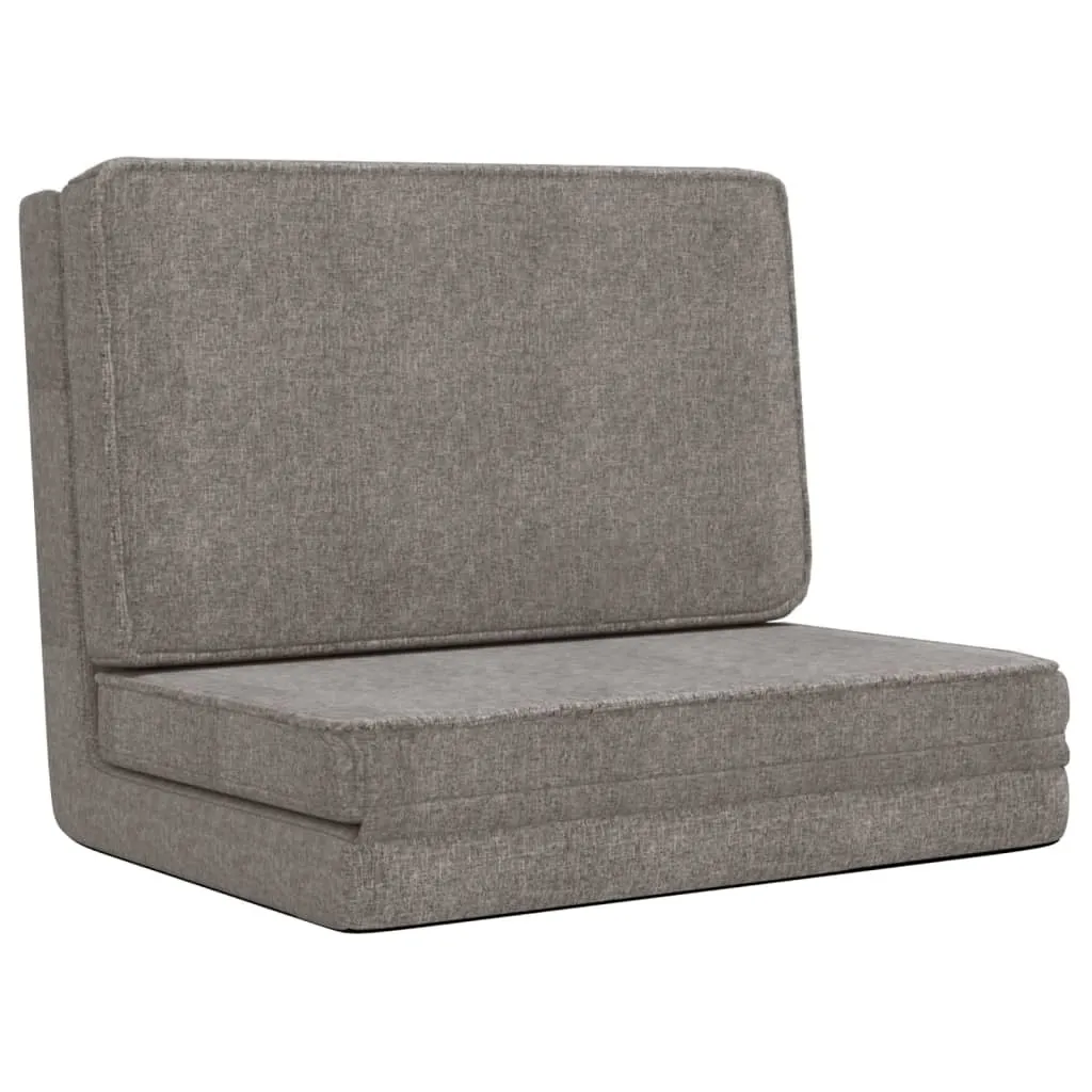 Chaise de sol pliable gris clair - Idéal lecture, gaming et repos