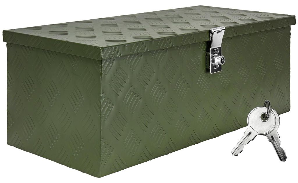 Deichselbox Grün Werkzeugkasten Truckbox Alu Box Anhänger Produktbild 