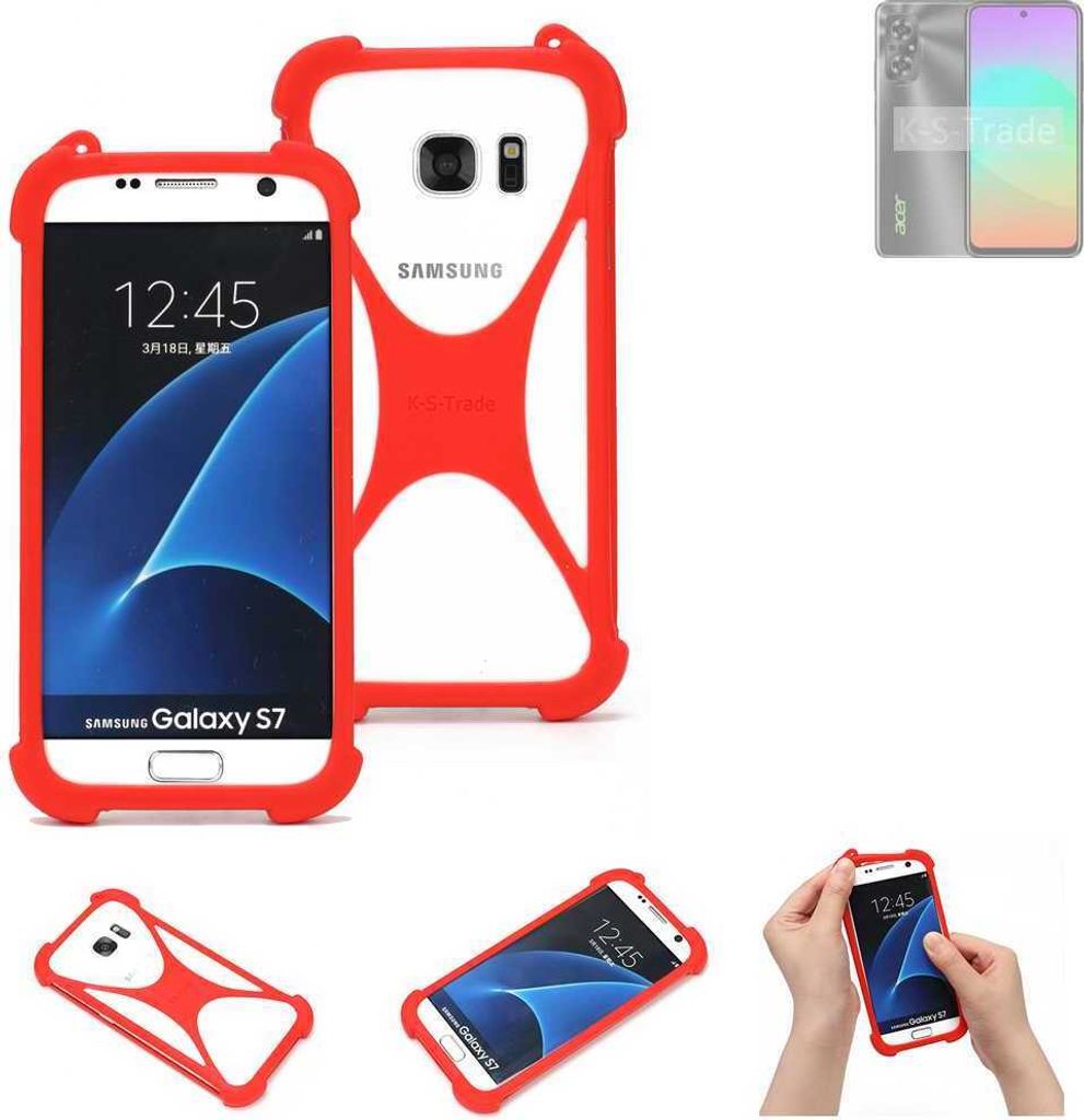 K-S-Trade Handy-Hülle kompatibel mit Acer Sospiro AX85 Schutz-Hülle Bumper Silikon Schutz Hülle Cover Case Silikoncase Silikonbumper TPU Softcase