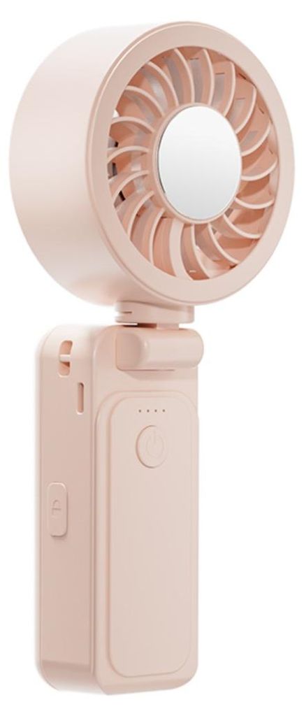 INF Thermoelektrischer tragbarer Ventilator ABS 19.2x8x4.9cm für Sonnenschirm Rosa