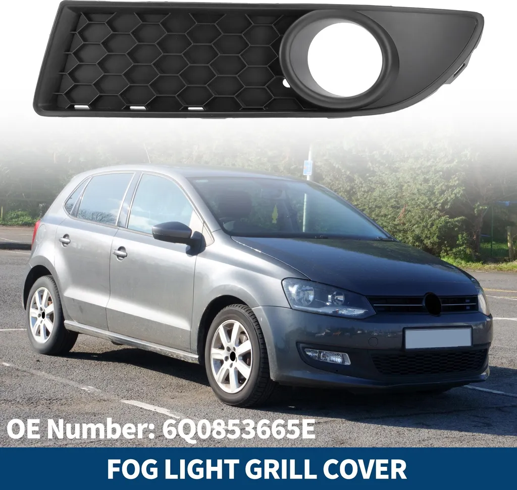 Réparer Grille Antibrouillard Cassée VW Polo GTI 2006-2009 Gauche Noir