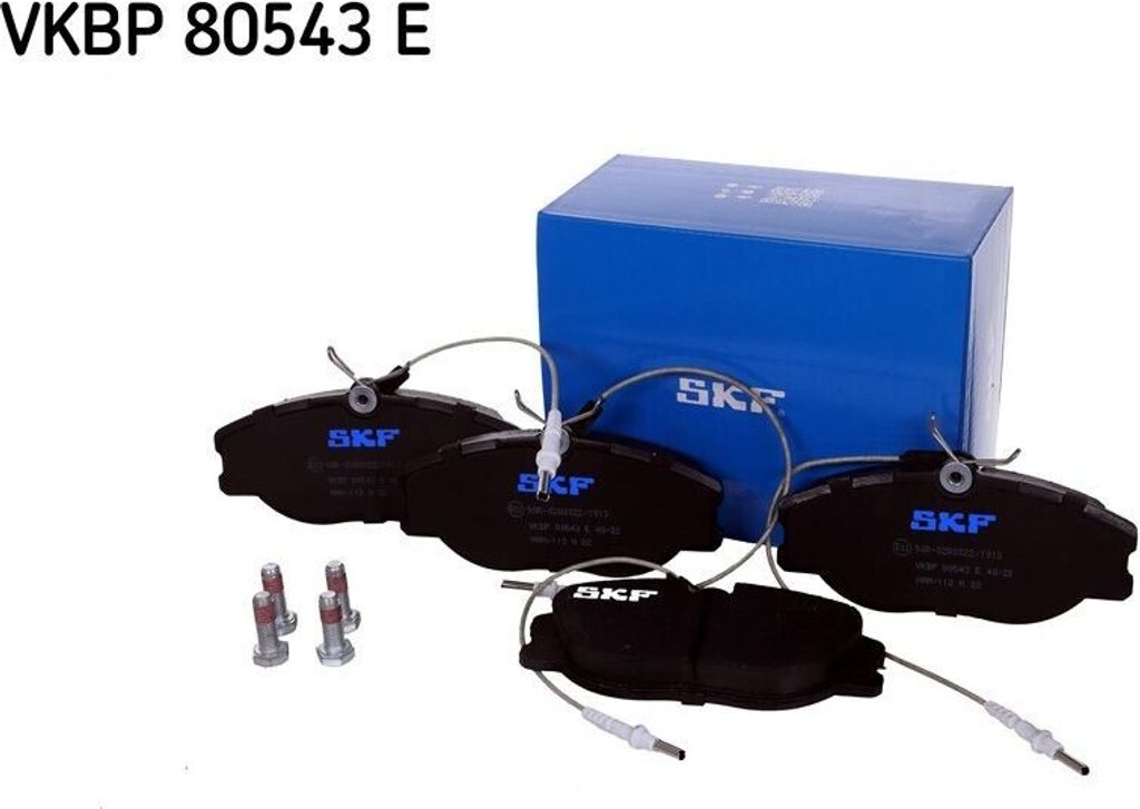 SKF VKBP 80543 E Bremsbelagsatz, Scheibenbremse OE 425110 kompatibel mit Evasion, Jumpy, Scudo, Ulysse, Zeta, 806, Expert